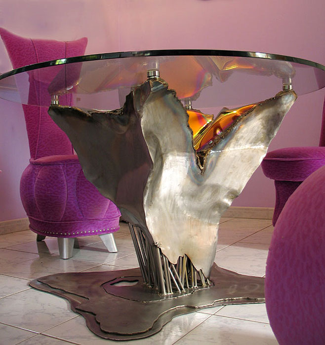 Welded table sculpture, design by GAHR