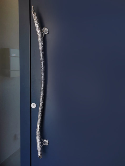 Modene Door Handle of Stainless Steel, Unique Piece